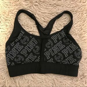 Victoria’s Secret PINK | Black Logo Sports Bra